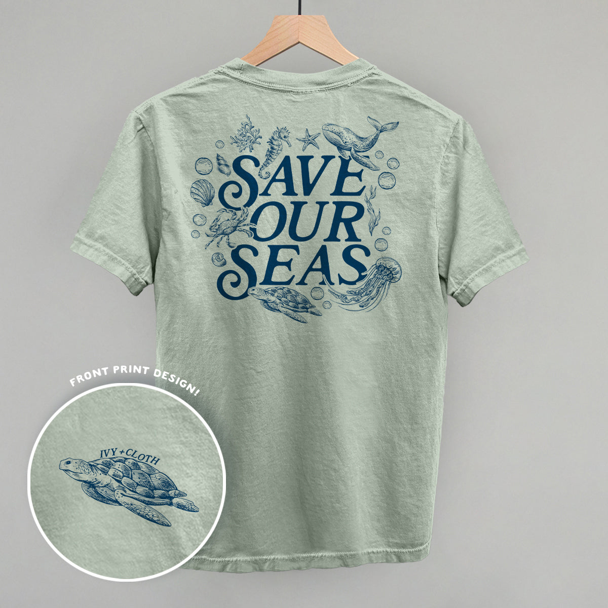 Save Our Seas (Back Print) - clothing by TeeHivey.com (Image 2)