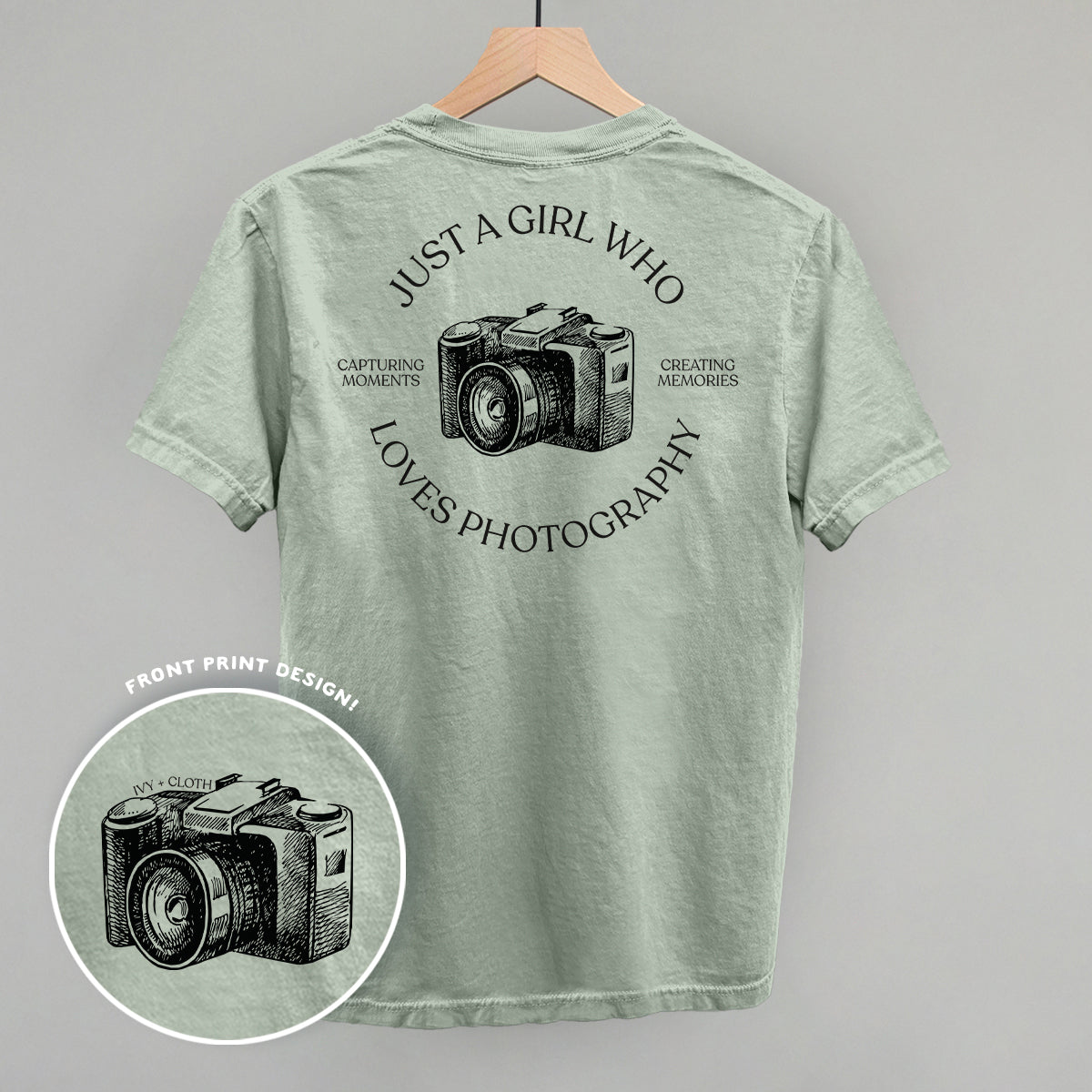 Just A Girl Who Loves Photography (Back Print) - clothing by TeeHivey.com (Image 2)