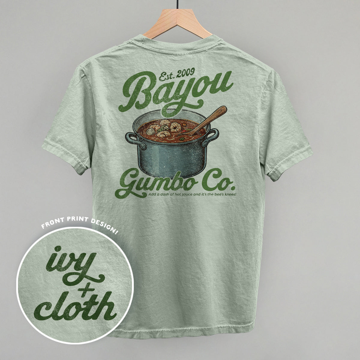 Bayou Gumbo Co. (Back Print) - clothing by TeeHivey.com (Image 3)