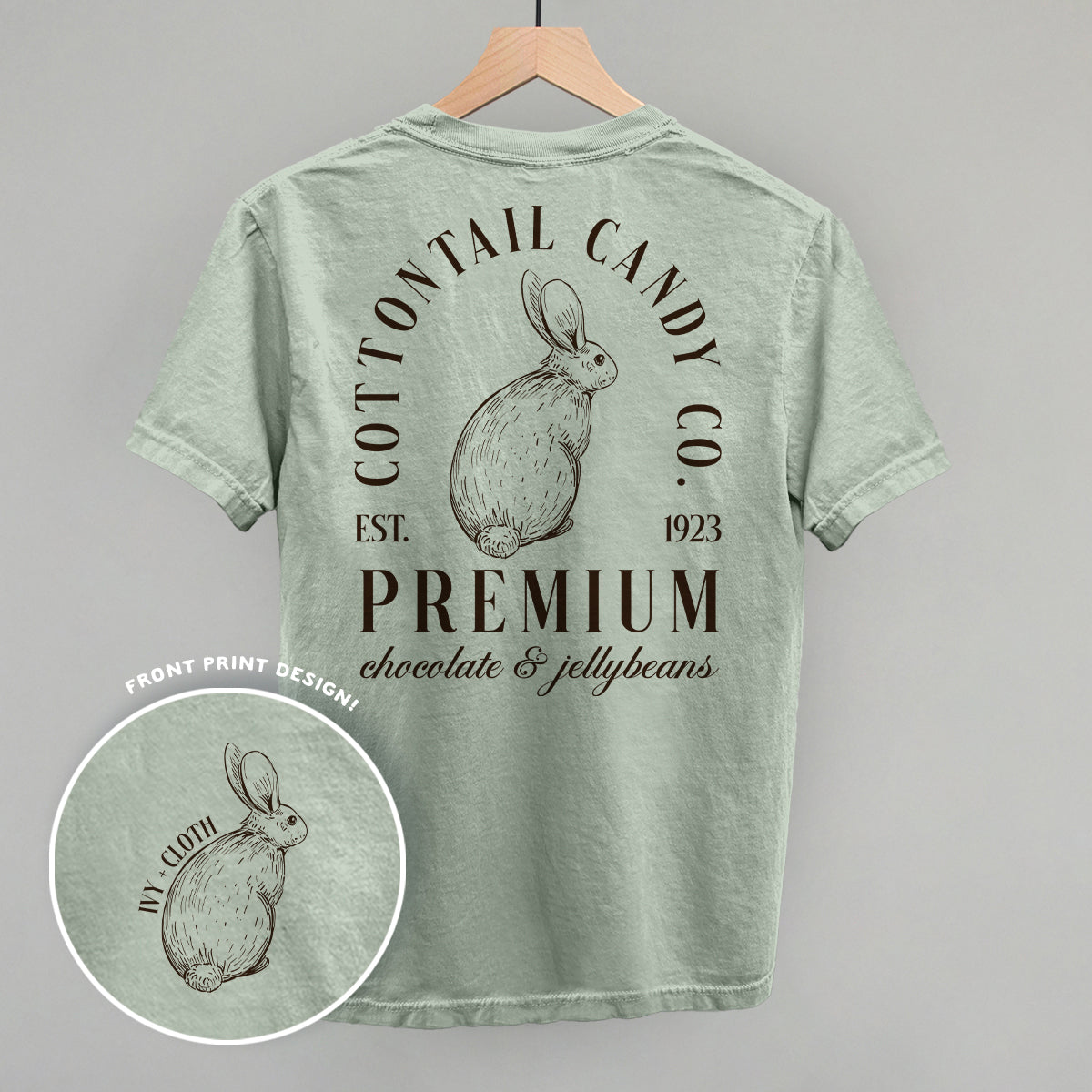 Cottontail Candy Co. (Back Print) - clothing by TeeHivey.com (Image 2)