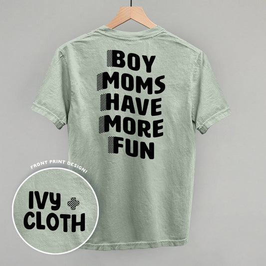 Boy Moms Have More Fun (Back Print) - clothing by TeeHivey.com (Image 1)