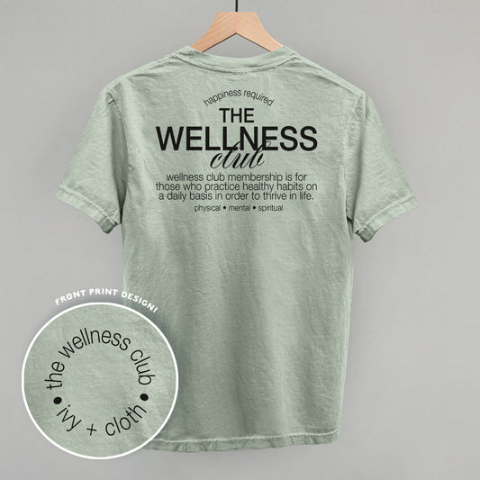 The Wellness Club Black (Back Print) - clothing by TeeHivey.com (Image 1)
