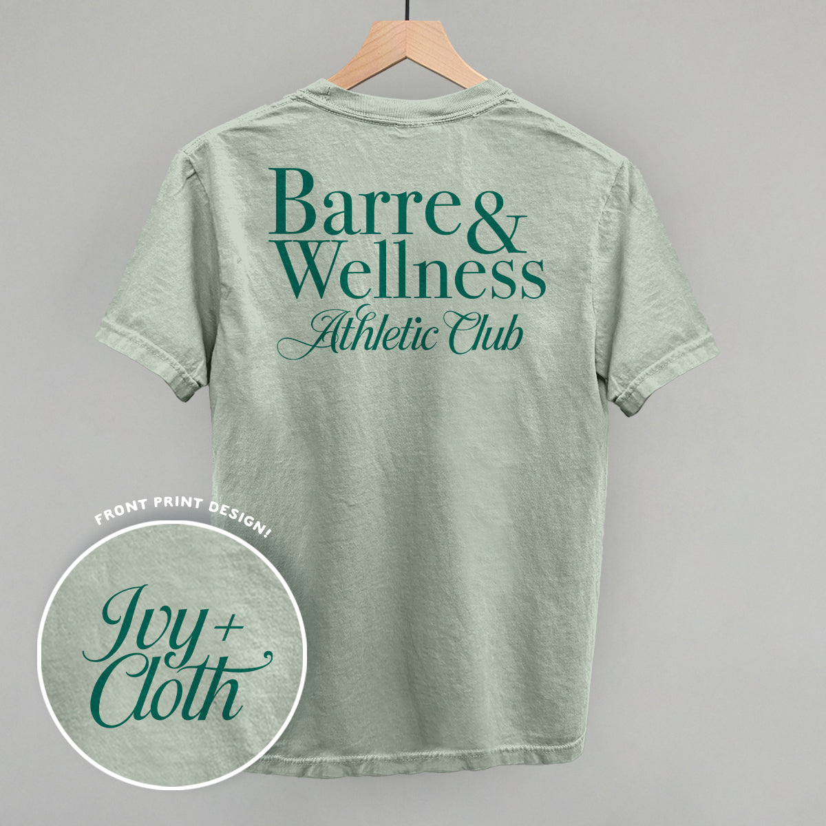 Barre & Wellness Athletic Club (Back Print) - clothing by TeeHivey.com (Image 2)