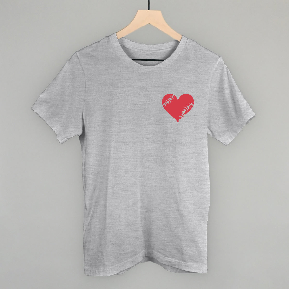 Baseball Heart (Left Chest) - clothing by TeeHivey.com (Image 1)