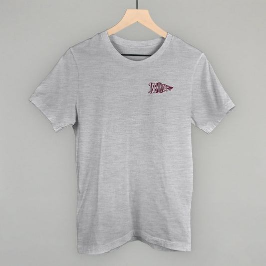 Seminoles Pennant Flag (Left Chest) - clothing by TeeHivey.com (Image 1)