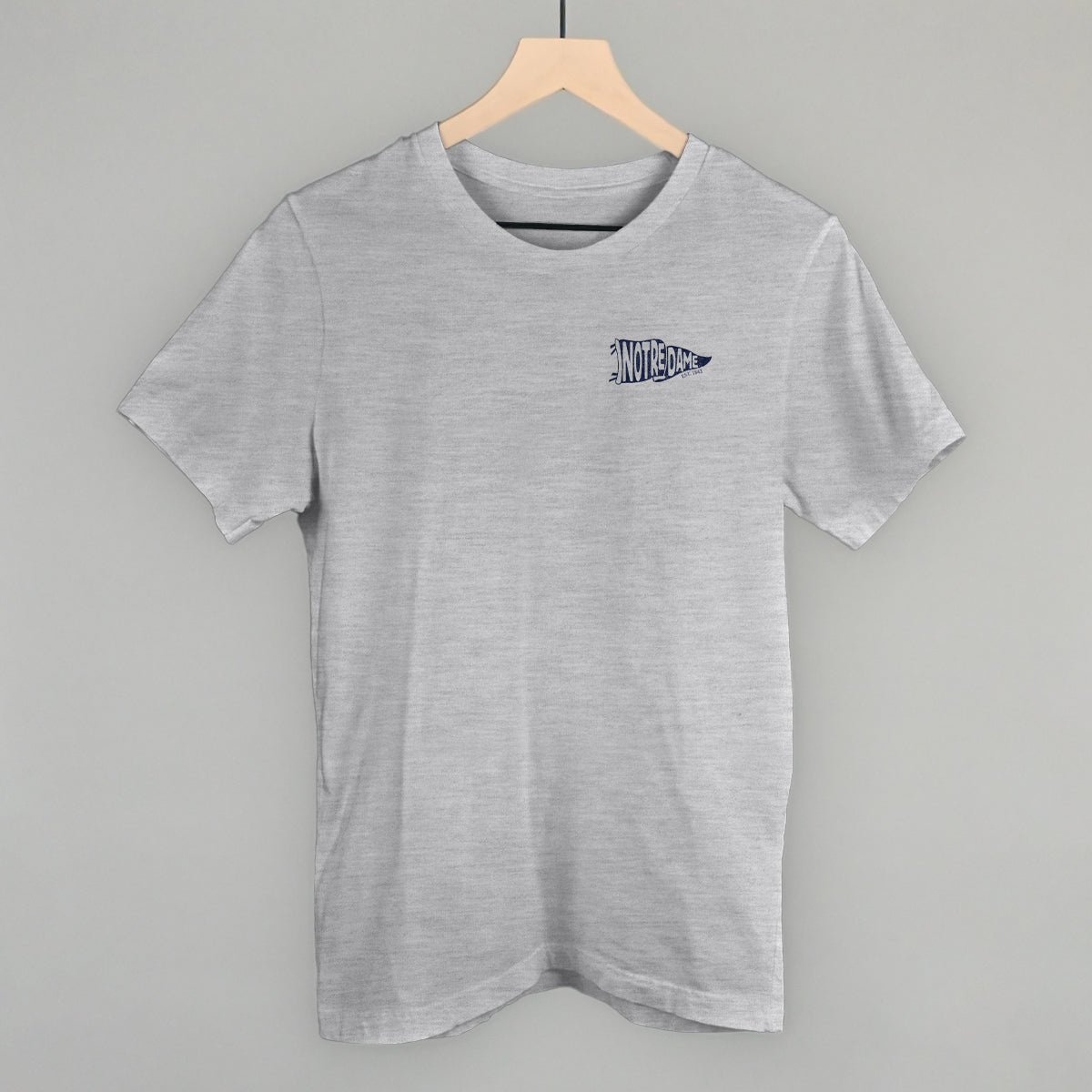 Notre Dame Pennant Flag (Left Chest) - clothing by TeeHivey.com (Image 2)