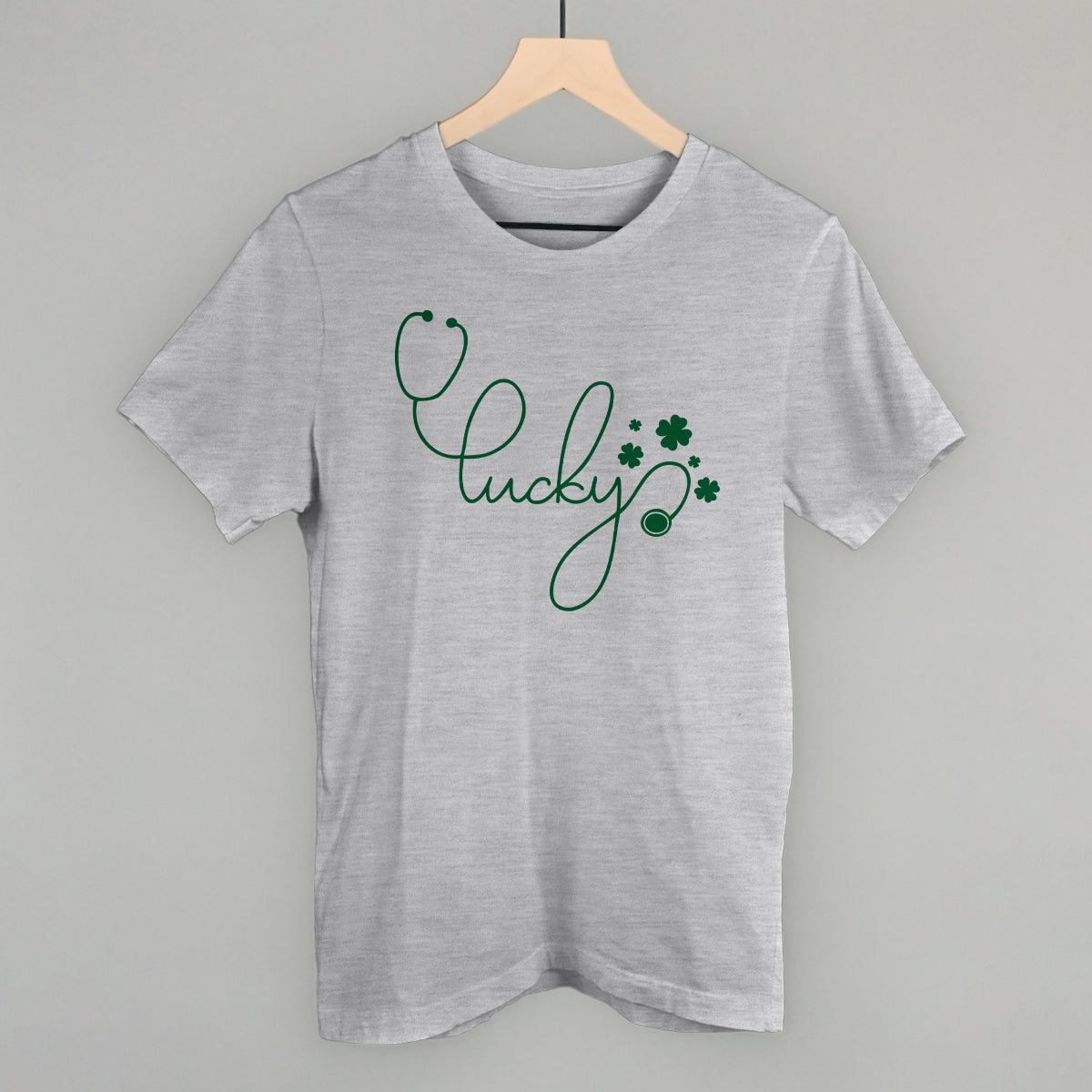 Lucky Script (Stethoscope) - clothing by TeeHivey.com (Image 2)