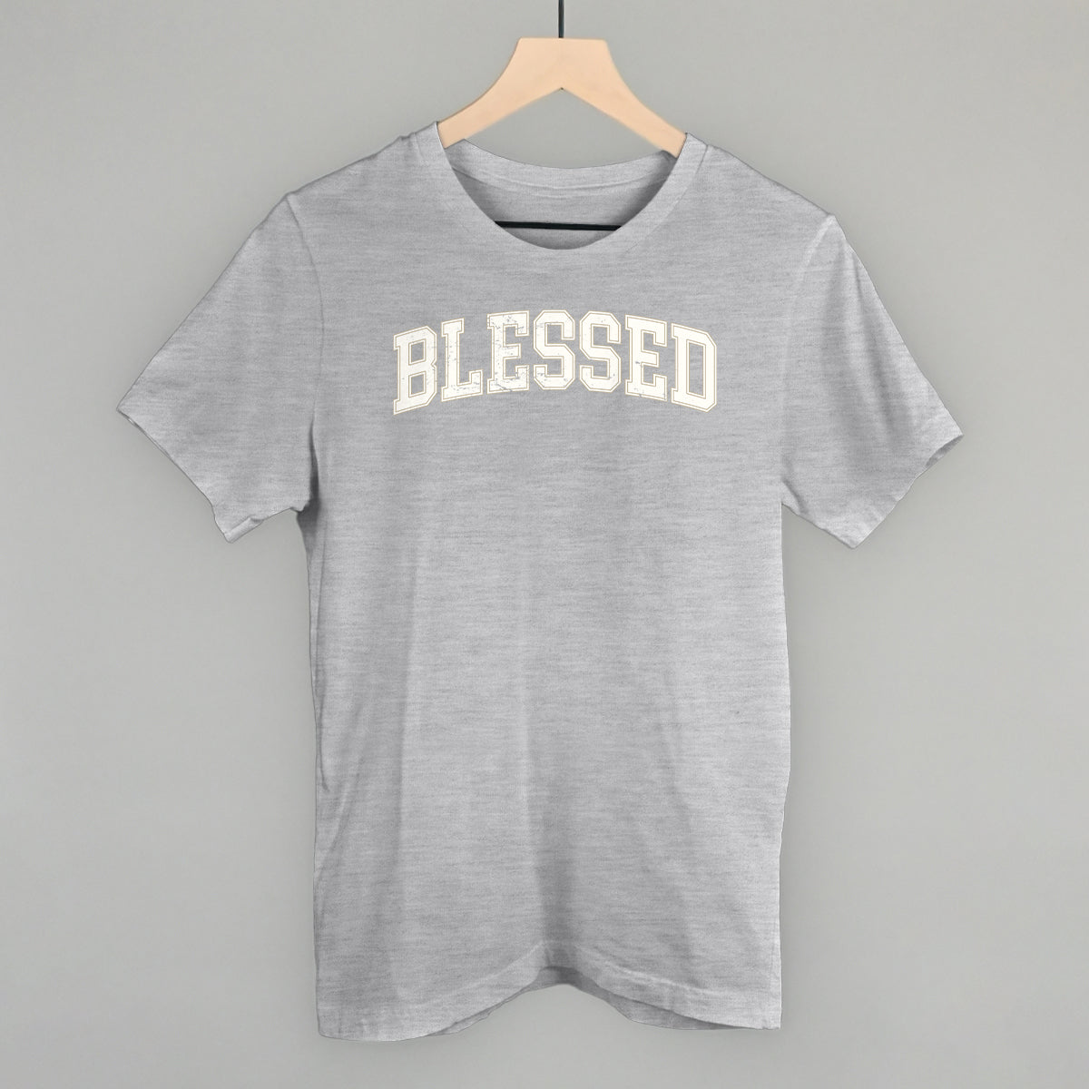 Blessed Distressed Collegiate - clothing by TeeHivey.com (Image 1)