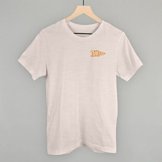 Tennessee Pennant Flag (Left Chest) - clothing by TeeHivey.com (Image 1)