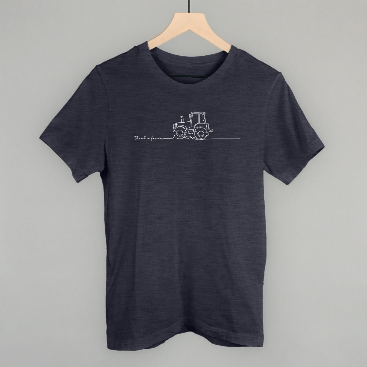 Thank A Farmer Continuous Line Doodle - clothing by TeeHivey.com (Image 1)
