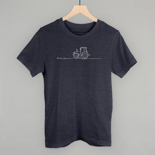 Thank A Farmer Continuous Line Doodle - clothing by TeeHivey.com (Image 1)