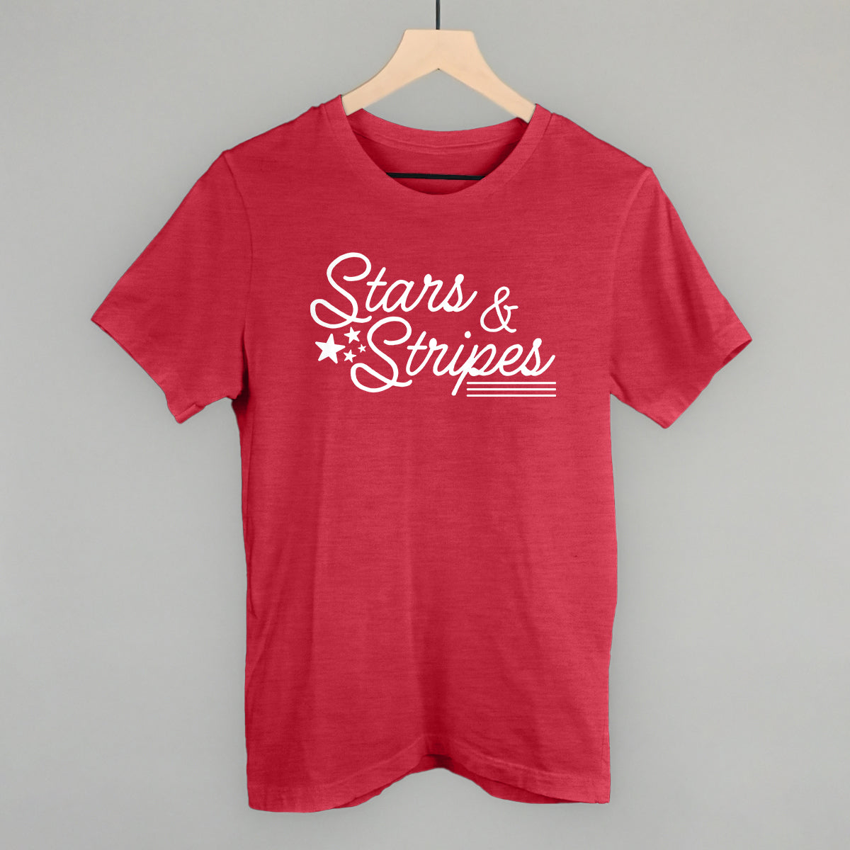 Stars & Stripes White Script - clothing by TeeHivey.com (Image 2)