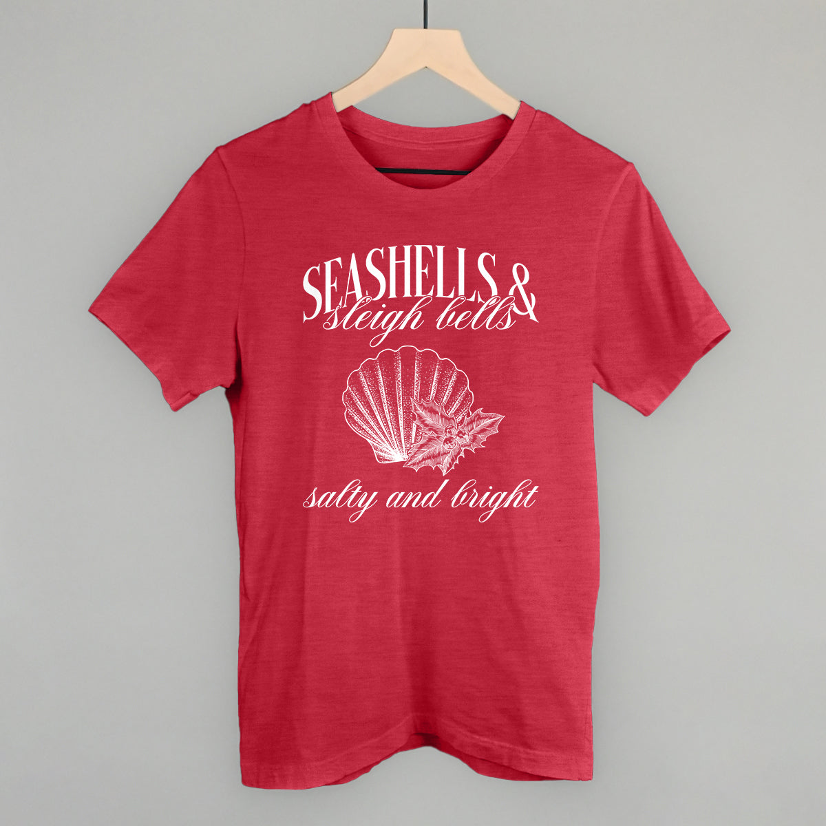 Seashells & Sleigh Bells (White) - clothing by TeeHivey.com (Image 2)
