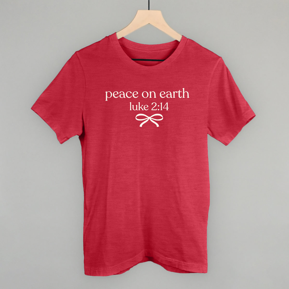 Peace On Earth (Serif + Bow) - clothing by TeeHivey.com (Image 2)