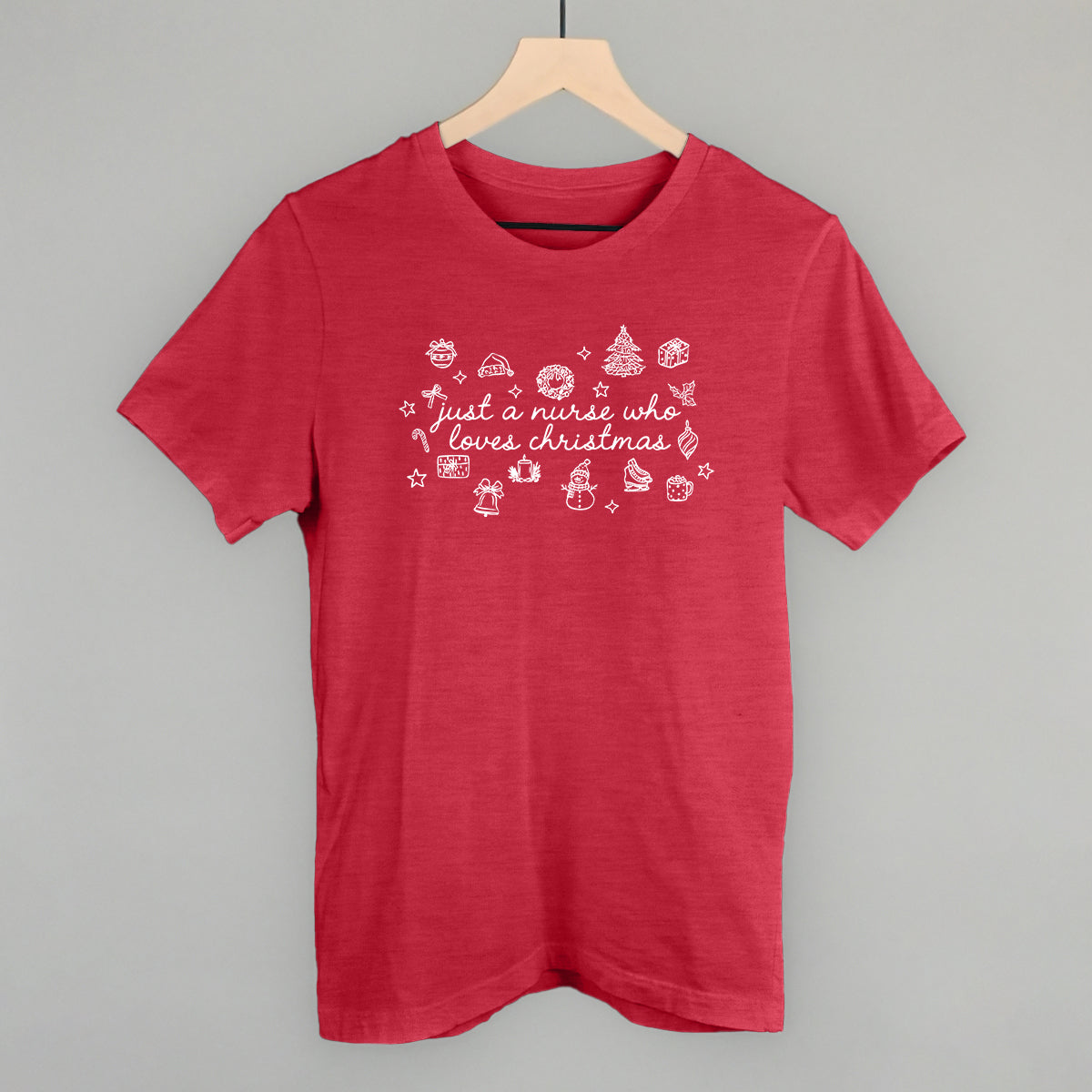 Just A Nurse Who Loves Christmas - clothing by TeeHivey.com (Image 2)
