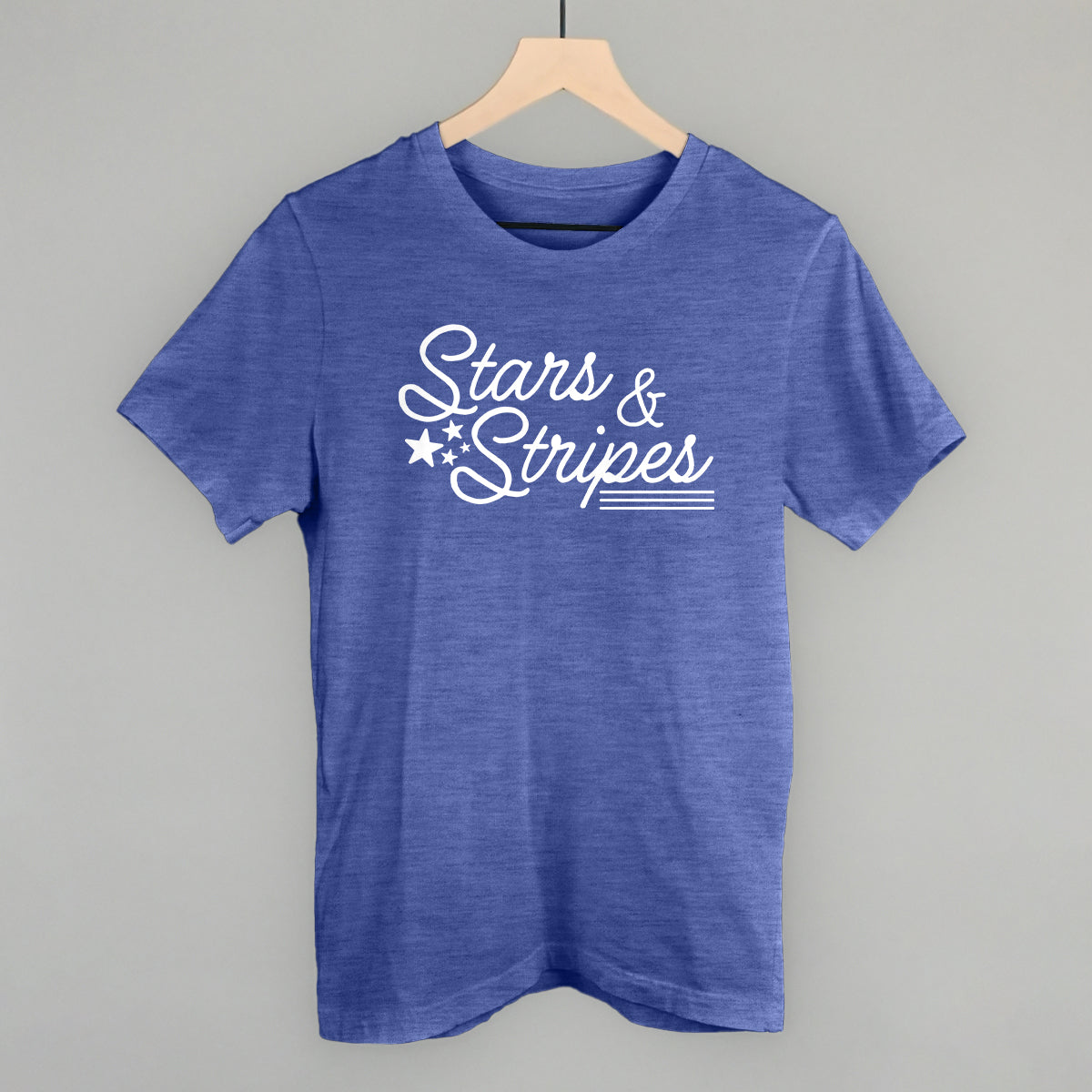 Stars & Stripes White Script - clothing by TeeHivey.com (Image 3)