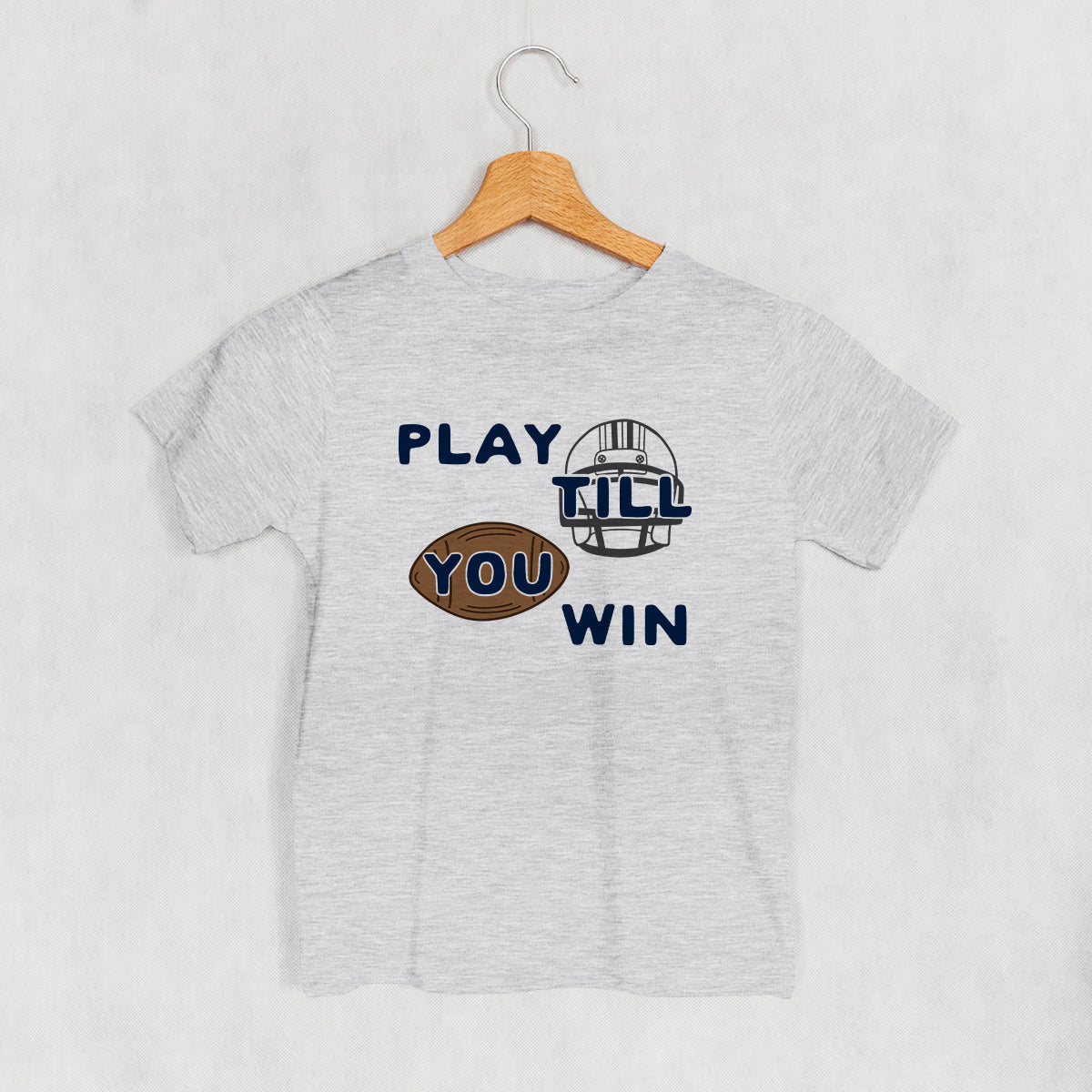 Play Till You Win Football (Kids) - clothing by TeeHivey.com (Image 2)