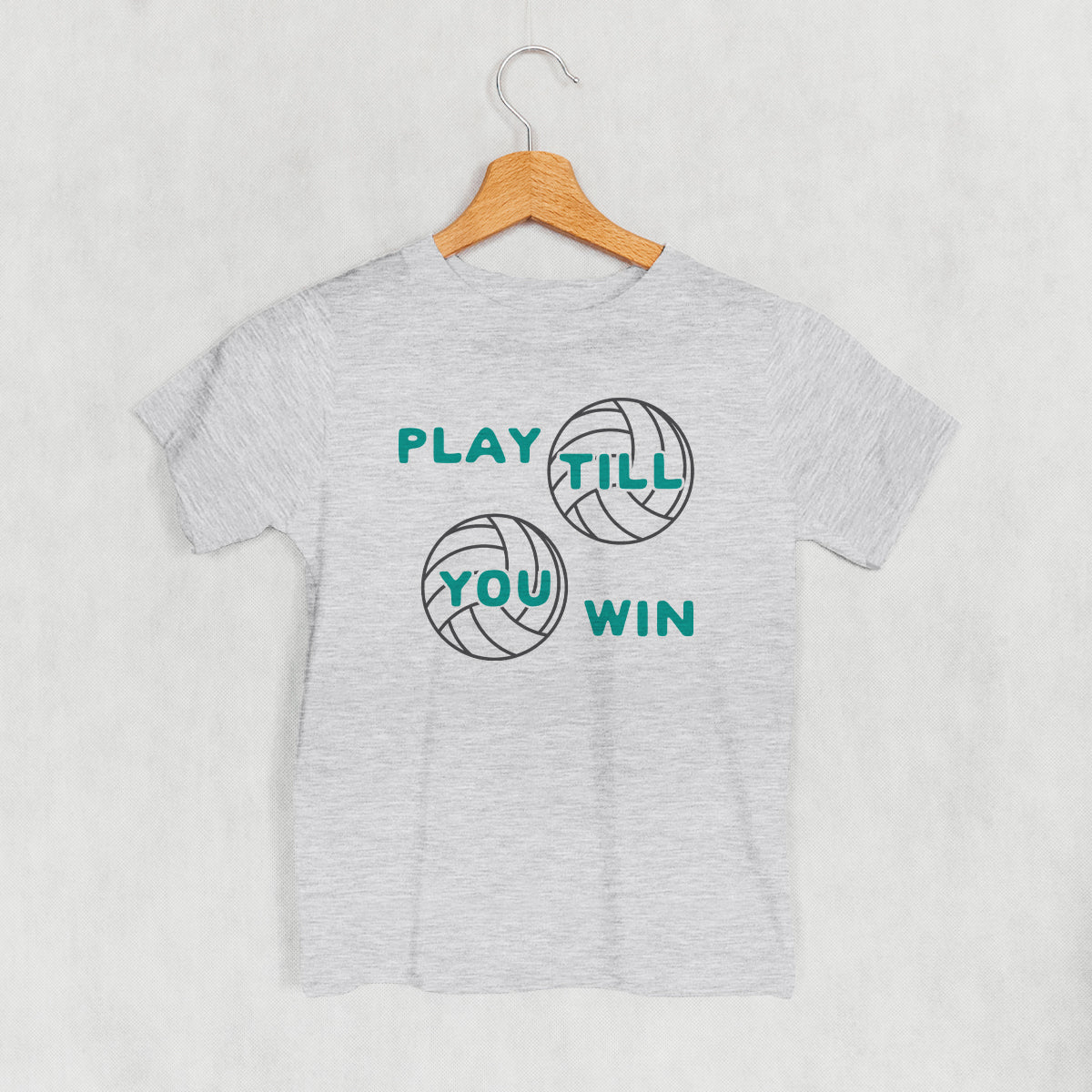 Play Till You Win Volleyball (Kids) - clothing by TeeHivey.com (Image 1)