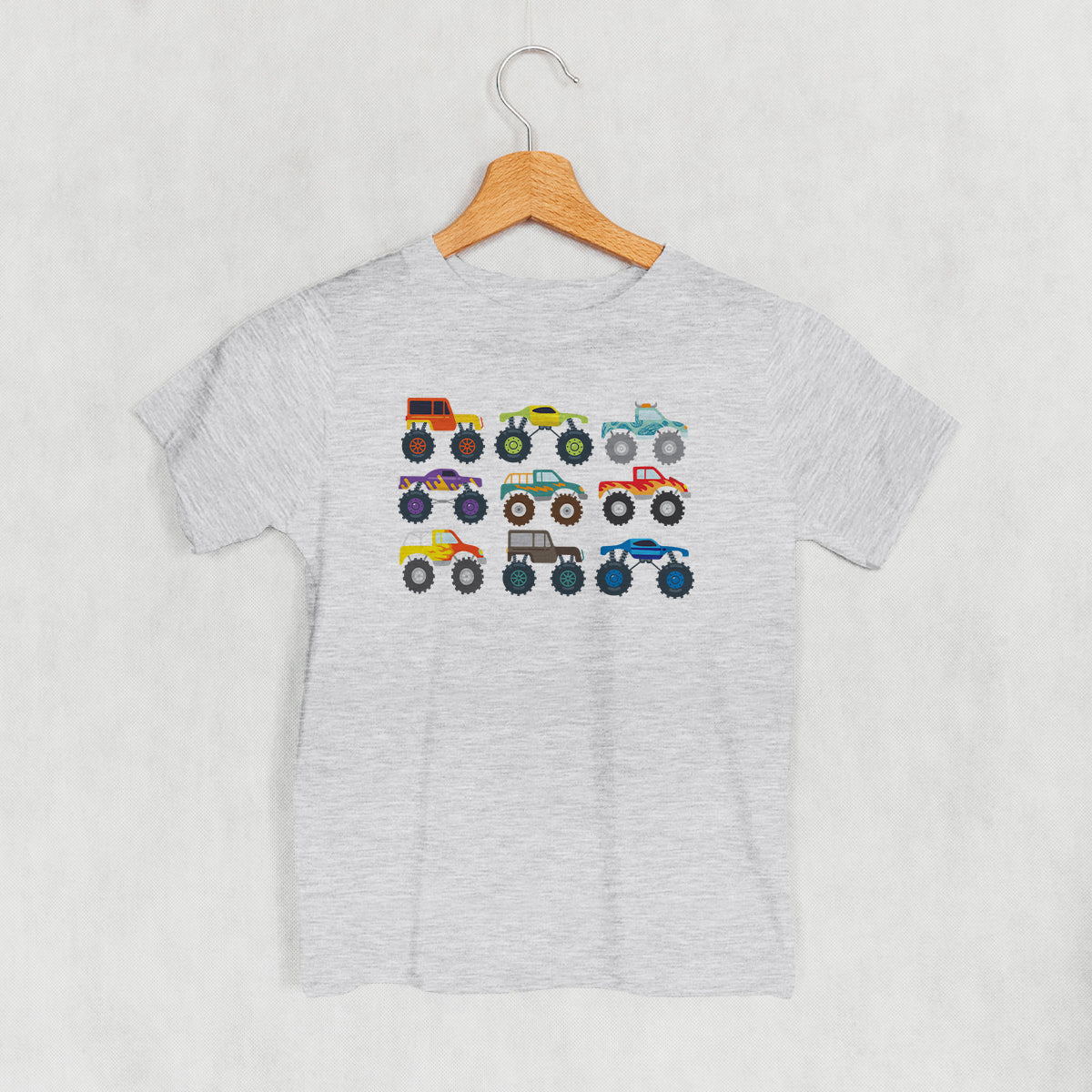Colorful Monster Truck Doodle (Kids) - clothing by TeeHivey.com (Image 2)