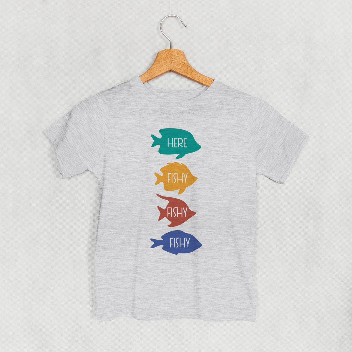 Here Fishy Colorful (Kids) - clothing by TeeHivey.com (Image 2)