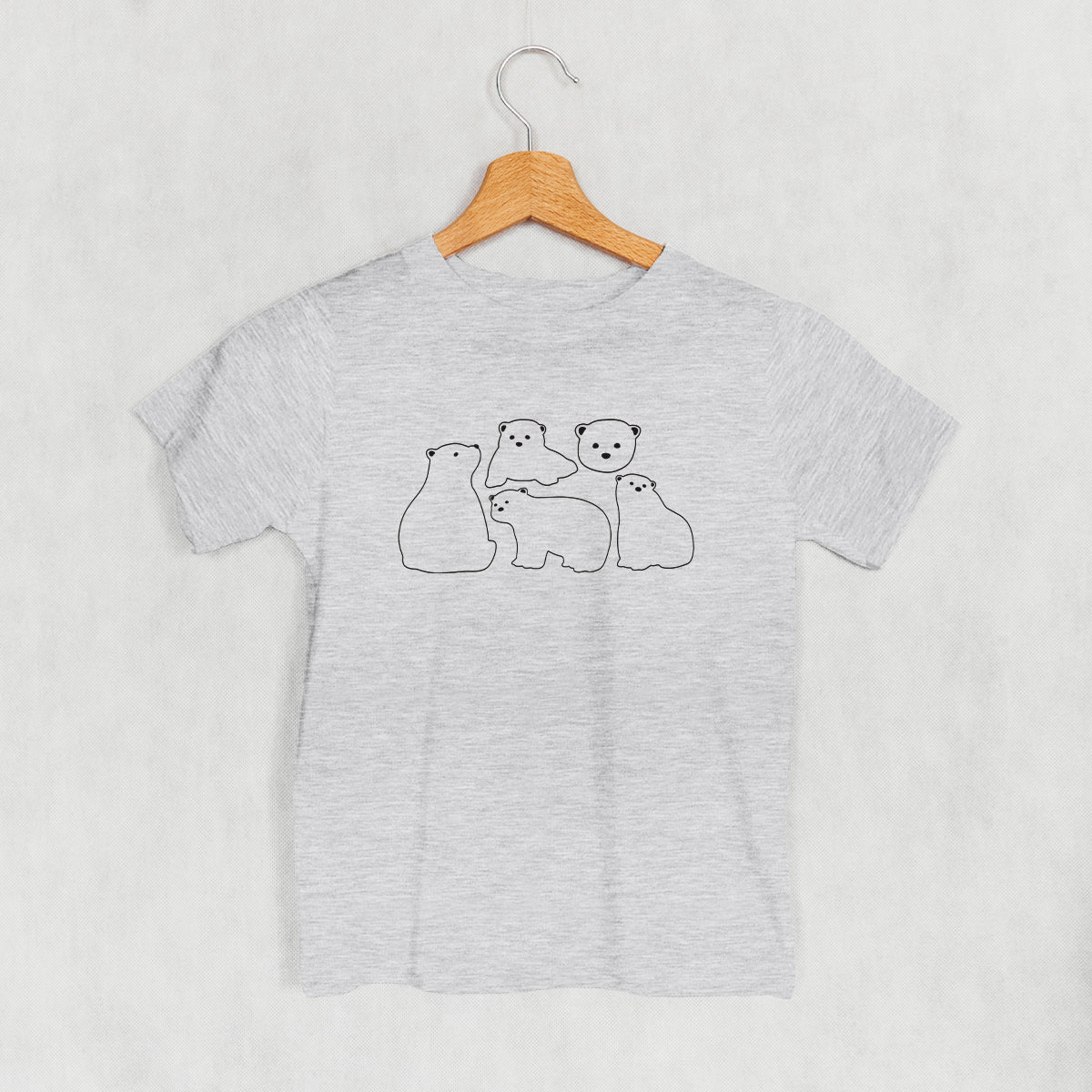 Polar Bears Outline (Kids) - clothing by TeeHivey.com (Image 1)