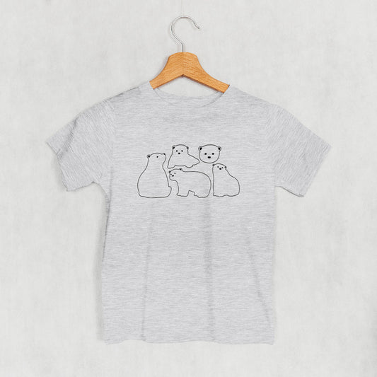 Polar Bears Outline (Kids) - clothing by TeeHivey.com (Image 1)