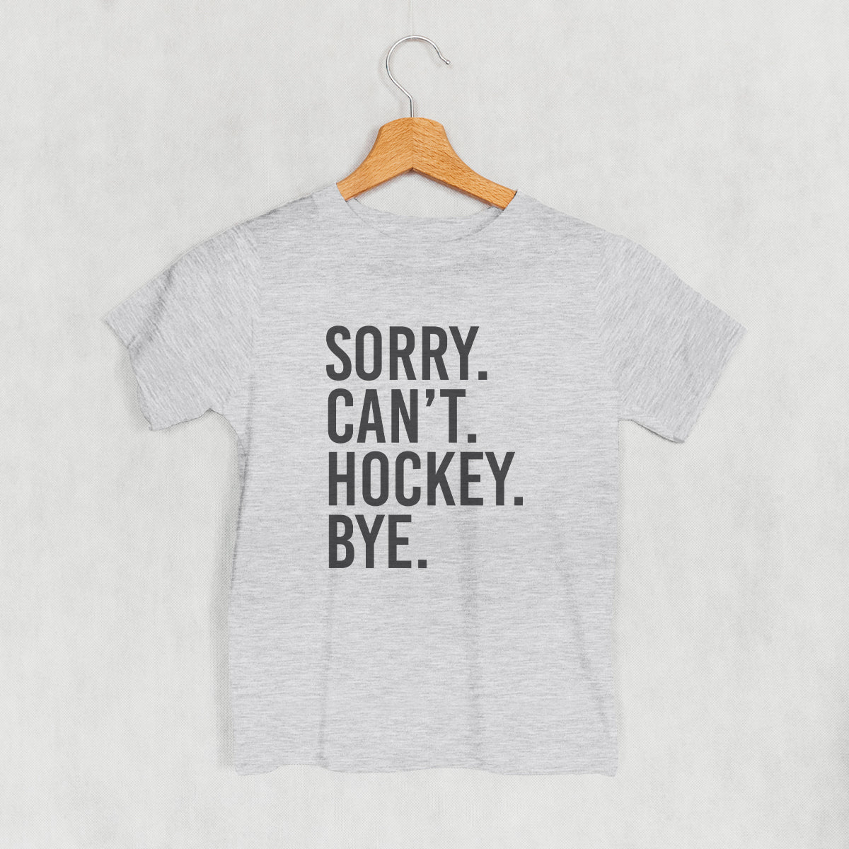 Sorry Can't Hockey Bye (Kids) - clothing by TeeHivey.com (Image 1)