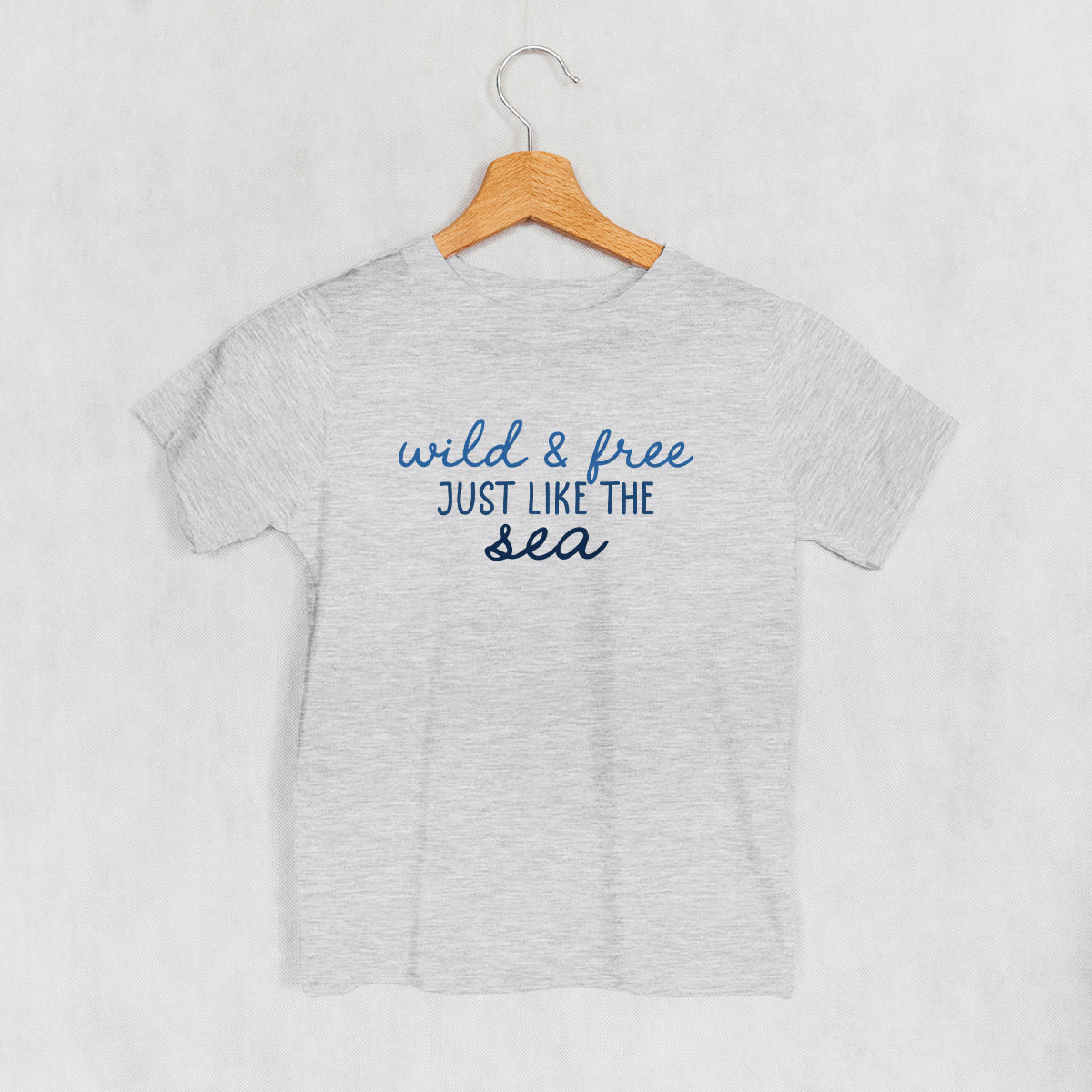 Wild & Free Just Like The Sea (Kids) - clothing by TeeHivey.com (Image 2)