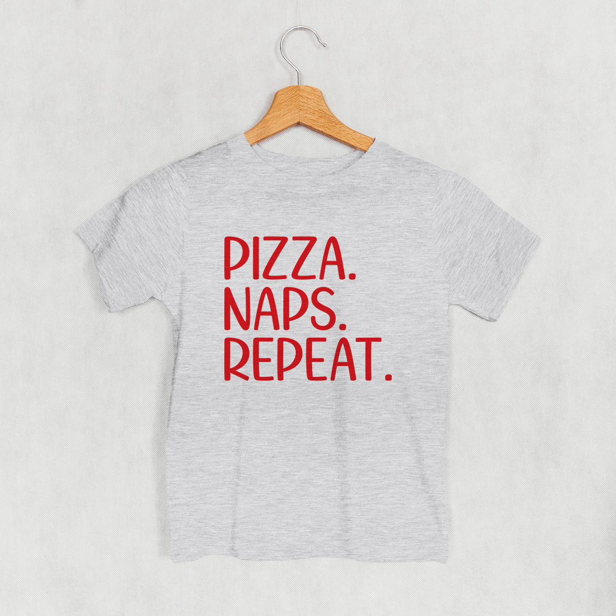 Pizza Naps Repeat (Kids) - clothing by TeeHivey.com (Image 2)