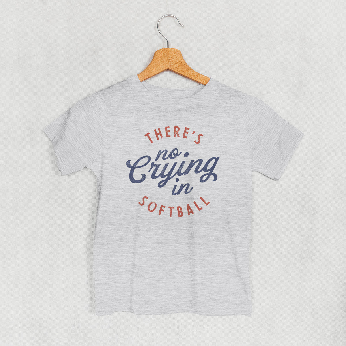 There's No Crying In Softball (Kids) - clothing by TeeHivey.com (Image 1)