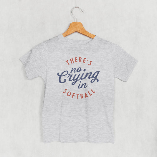 There's No Crying In Softball (Kids) - clothing by TeeHivey.com (Image 1)