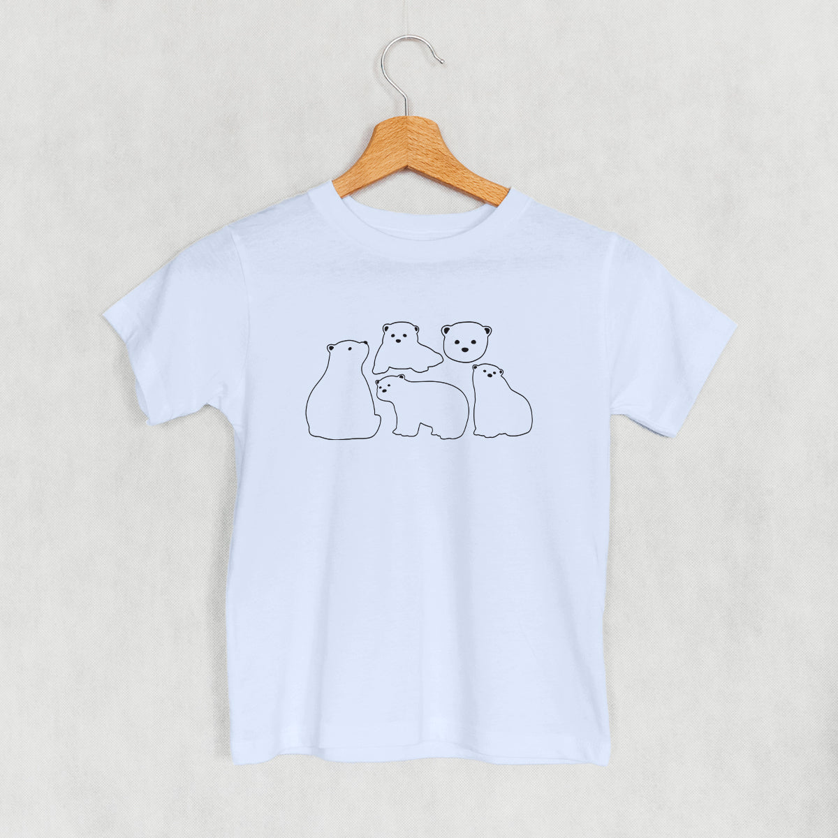 Polar Bears Outline (Kids) - clothing by TeeHivey.com (Image 2)
