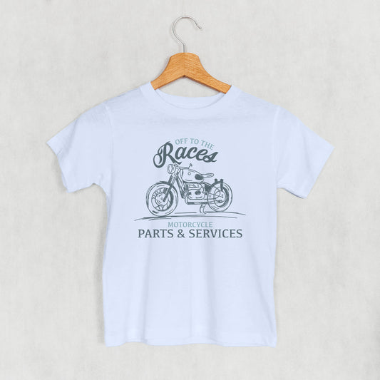 Off To The Races Motorcycle (Kids) - clothing by TeeHivey.com (Image 1)