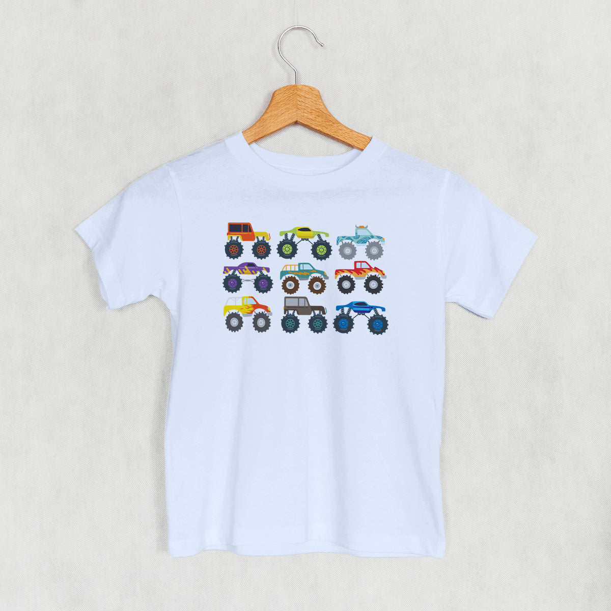 Colorful Monster Truck Doodle (Kids) - clothing by TeeHivey.com (Image 3)