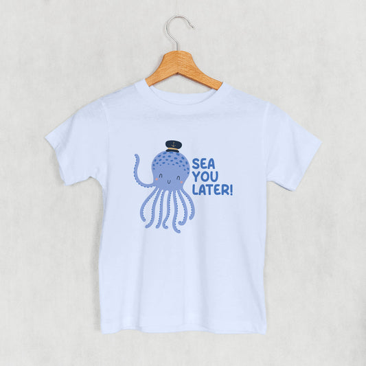 Sea You Later Octopus (Kids) - clothing by TeeHivey.com (Image 1)