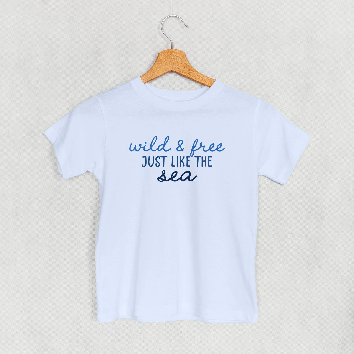 Wild & Free Just Like The Sea (Kids) - clothing by TeeHivey.com (Image 3)