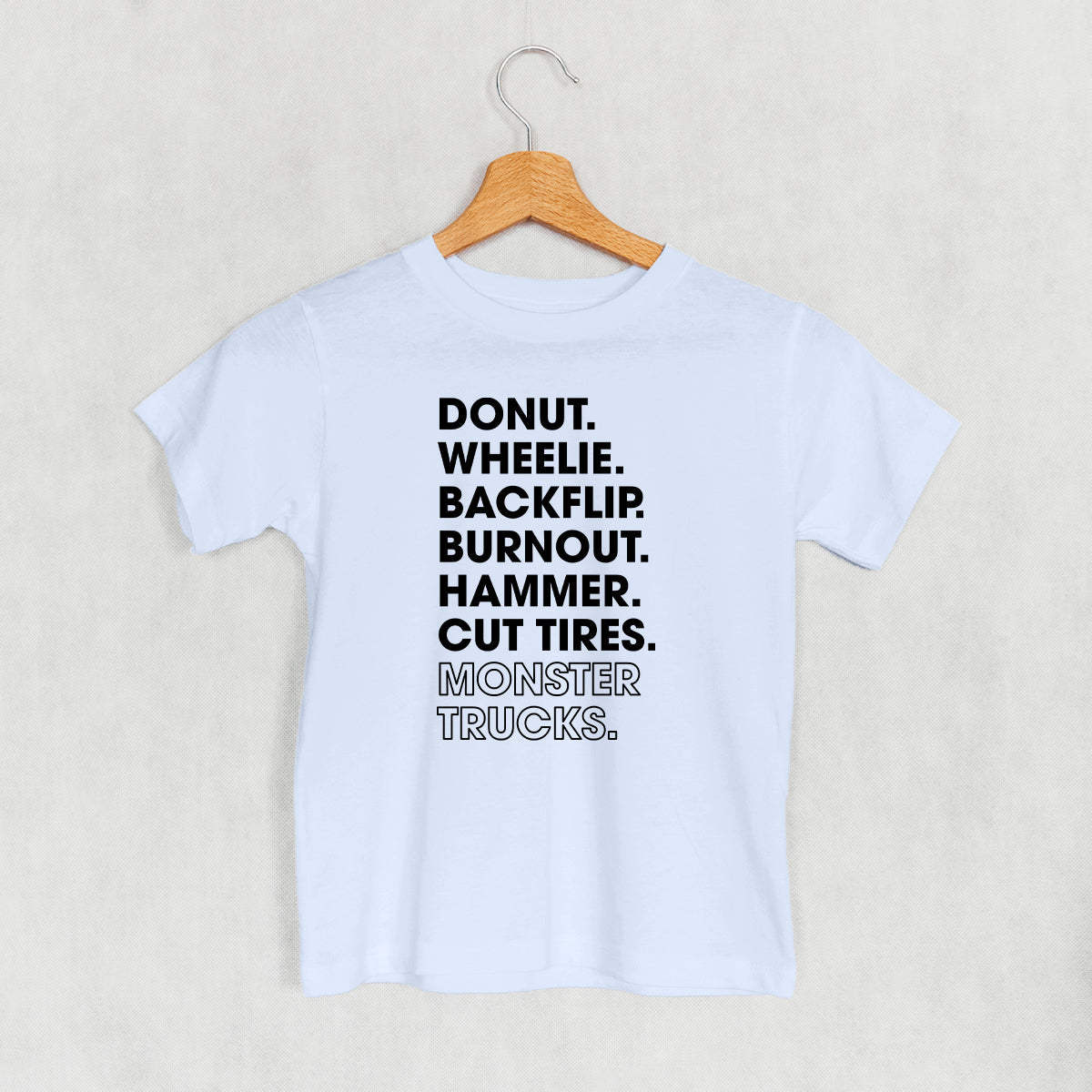 Monster Truck Lingo List (Kids) - clothing by TeeHivey.com (Image 1)