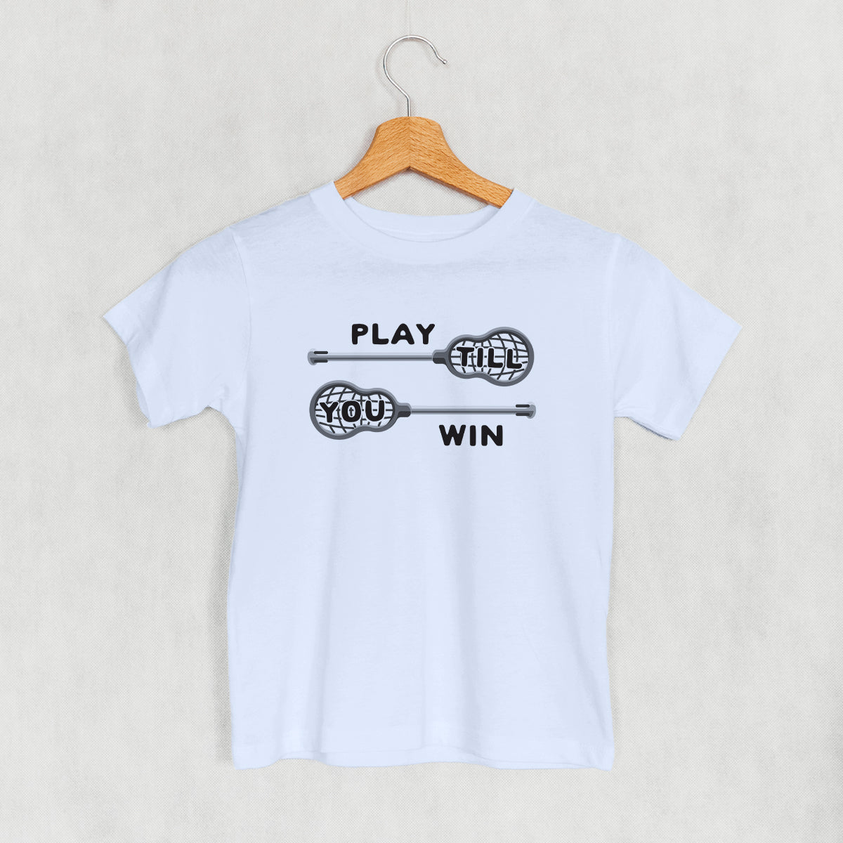 Play Till You Win Lacrosse (Kids) - clothing by TeeHivey.com (Image 1)