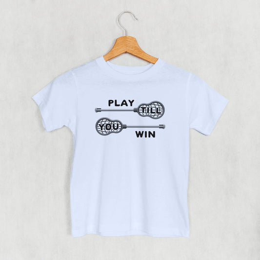 Play Till You Win Lacrosse (Kids) - clothing by TeeHivey.com (Image 1)