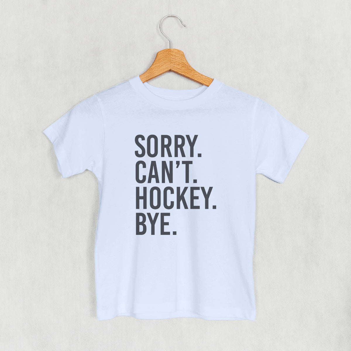 Sorry Can't Hockey Bye (Kids) - clothing by TeeHivey.com (Image 2)