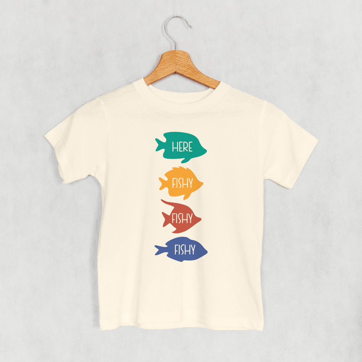 Here Fishy Colorful (Kids) - clothing by TeeHivey.com (Image 1)