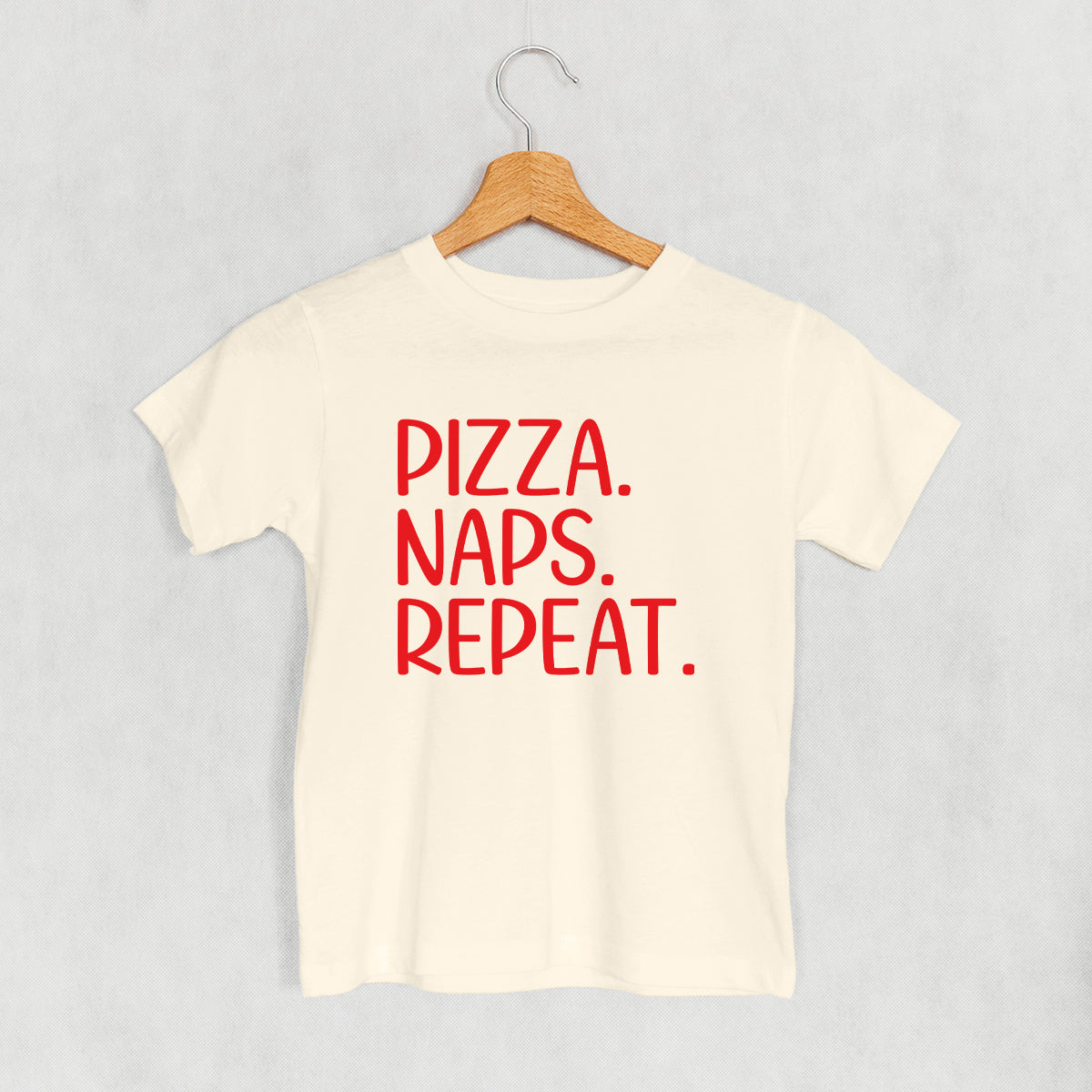 Pizza Naps Repeat (Kids) - clothing by TeeHivey.com (Image 1)