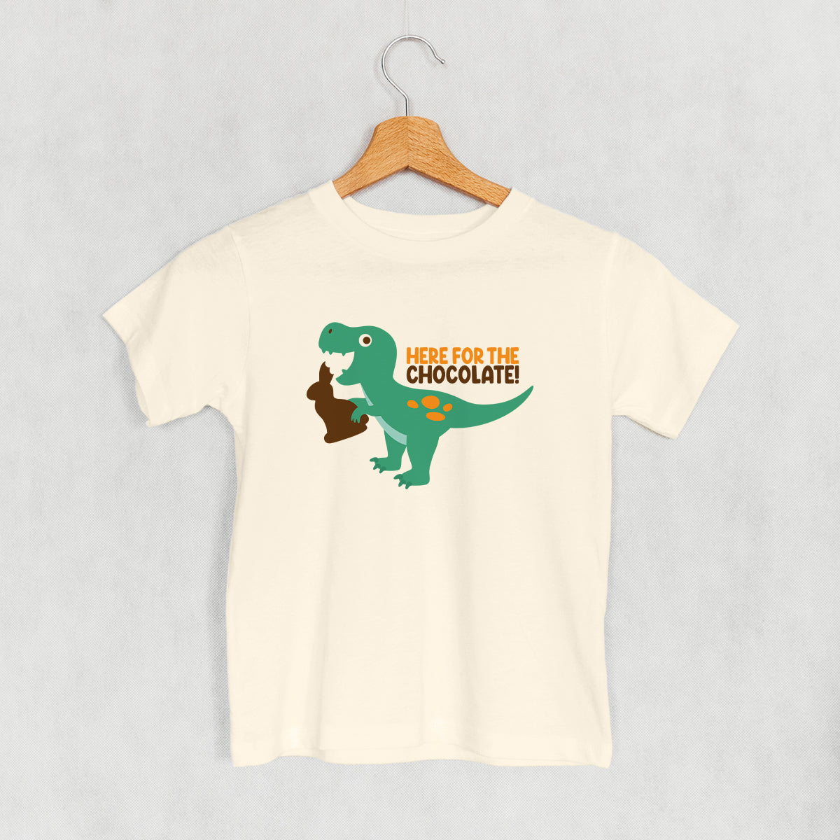 Here For The Chocolate Dino (Kids) - clothing by TeeHivey.com (Image 1)
