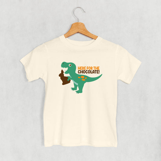 Here For The Chocolate Dino (Kids) - clothing by TeeHivey.com (Image 1)