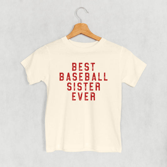 Best Baseball Sister Ever (Kids) - clothing by TeeHivey.com (Image 1)
