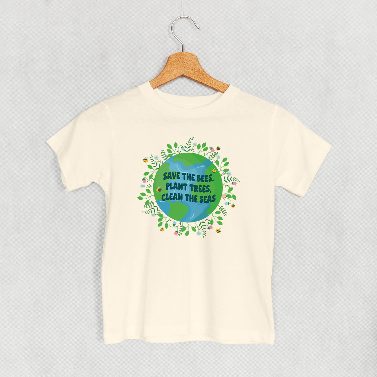Save The Bees, Plant Trees Doodle (Kids) - clothing by TeeHivey.com (Image 1)