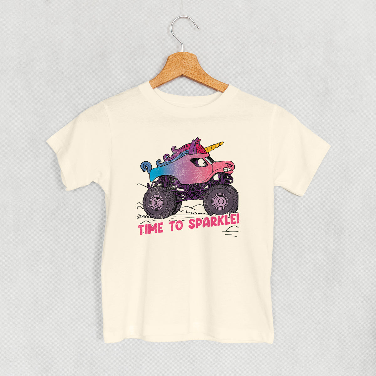 Time To Sparkle Unicorn Monster Truck (Kids) - clothing by TeeHivey.com (Image 2)