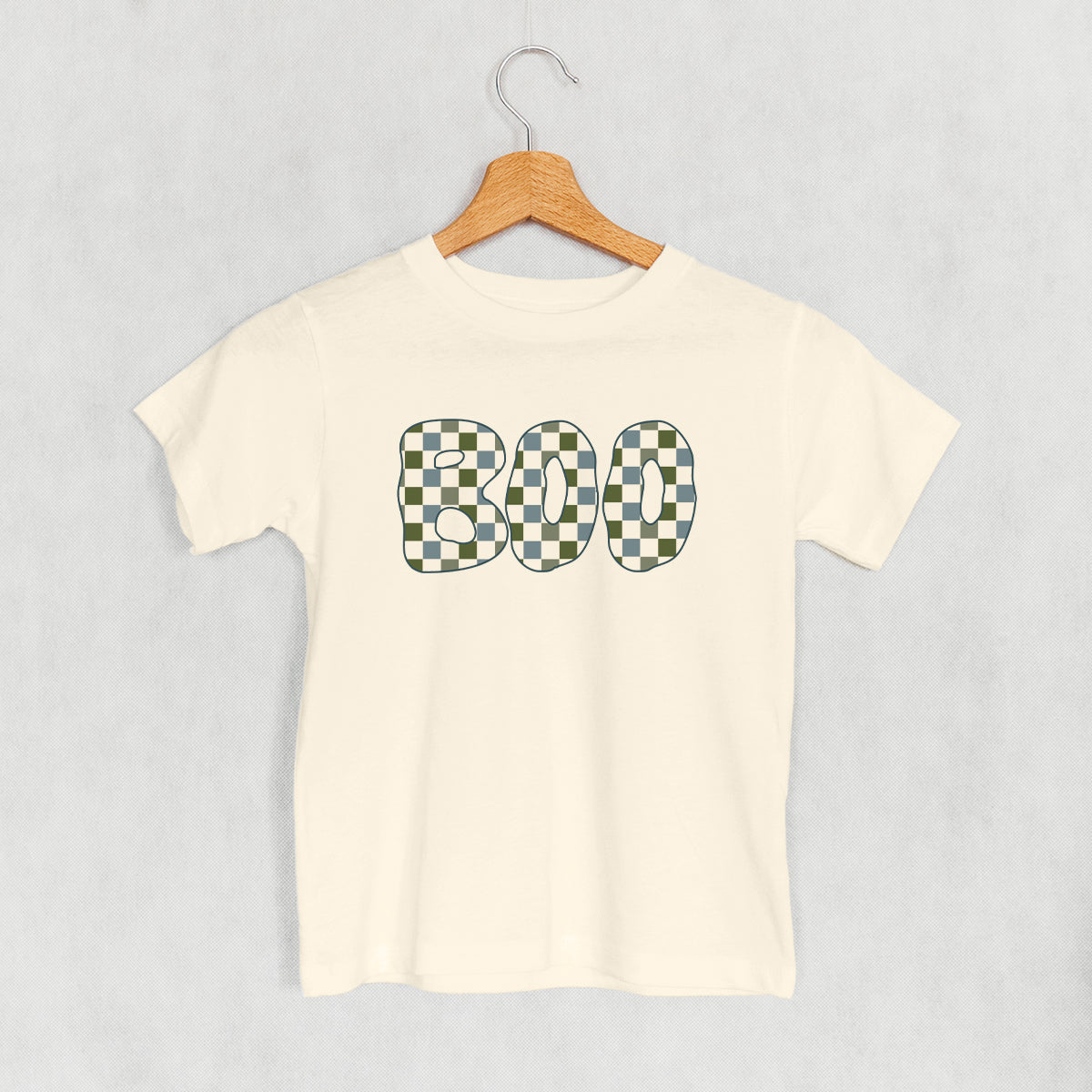Boo Checkered (Blue & Green) (Kids) - clothing by TeeHivey.com (Image 4)