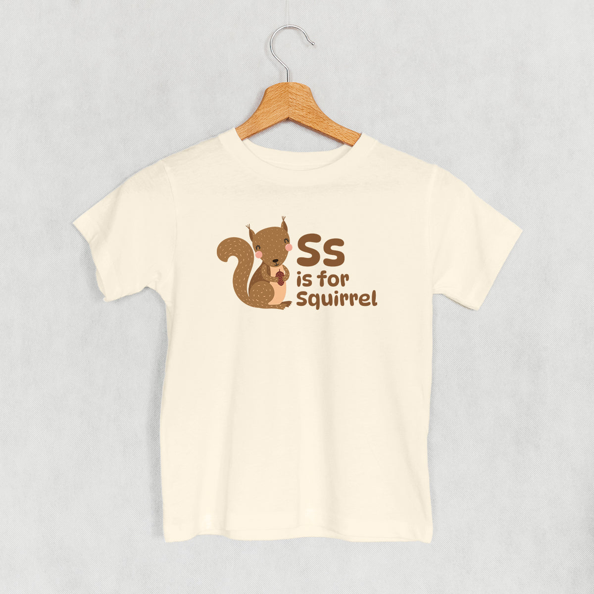 S Is For Squirrel (Kids) - clothing by TeeHivey.com (Image 1)