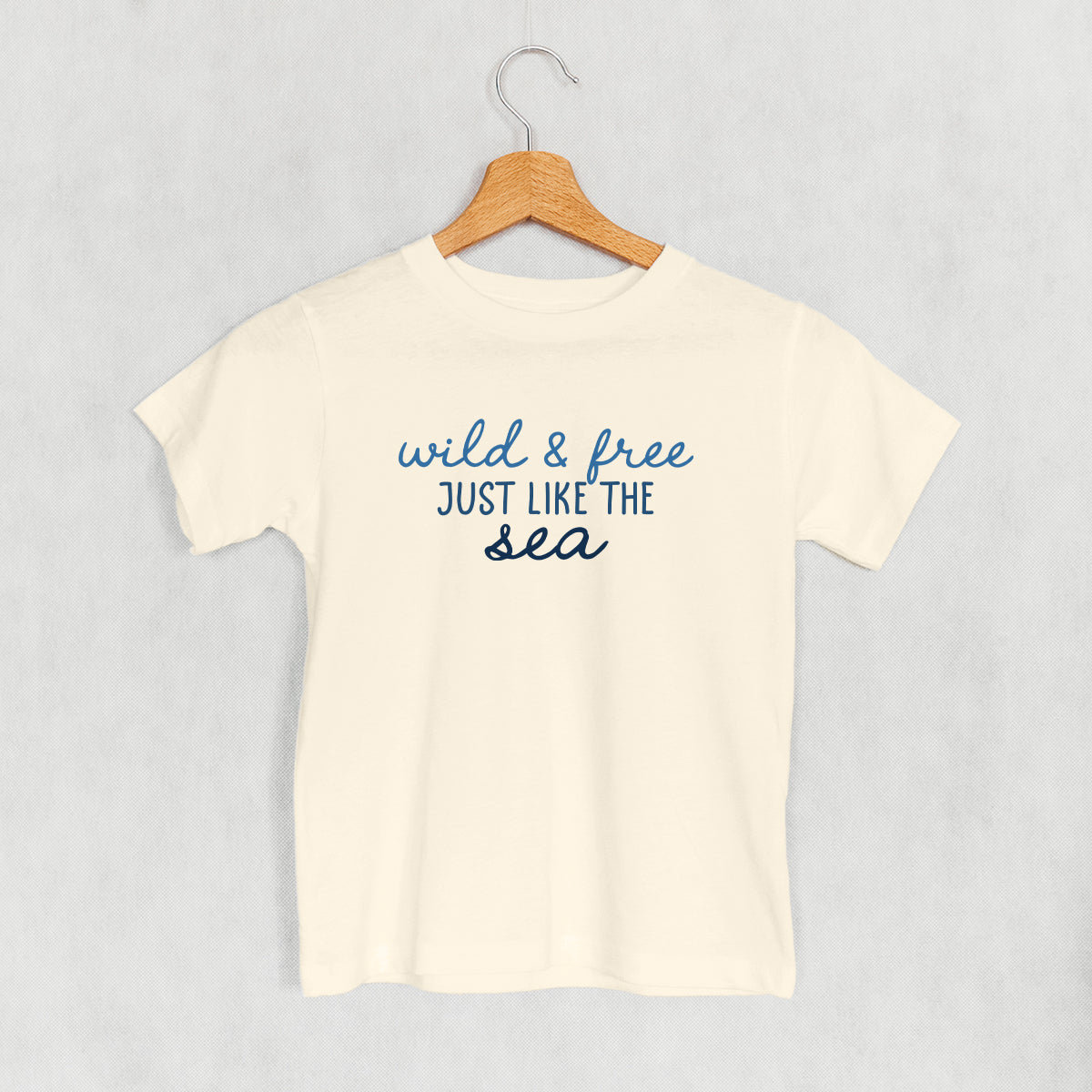 Wild & Free Just Like The Sea (Kids) - clothing by TeeHivey.com (Image 4)